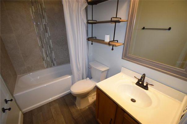 Bathroom, Interior, Wood Texture Flooring