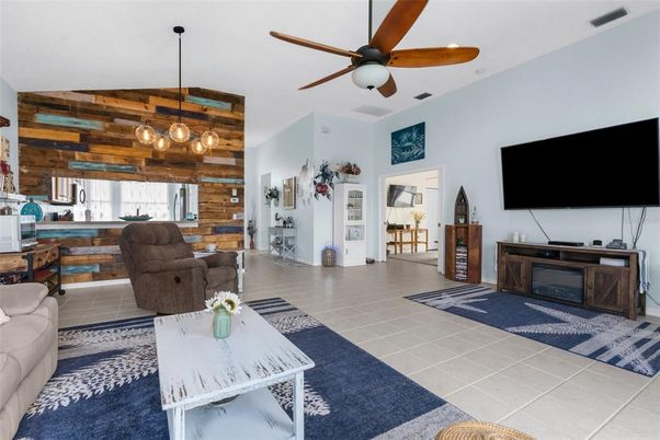 Interior, Kitchen, Pendant Lights, Wooden Walls