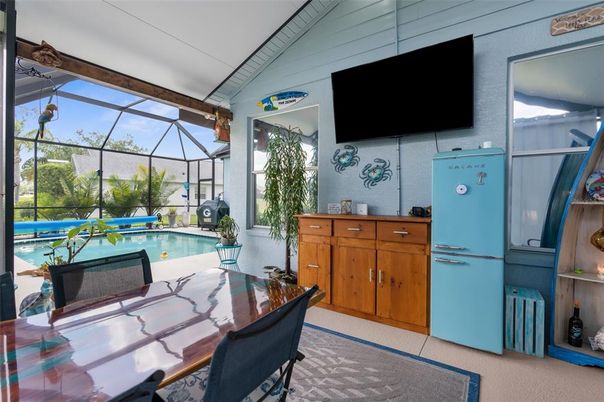 Dining room, Glass Ceilings, Interior, Pool, Sun Room