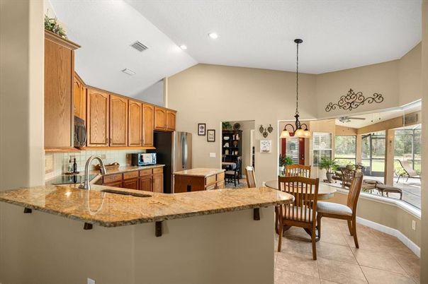 Dining room, Interior, Kitchen, Pendant Lights, Recessed Lighting