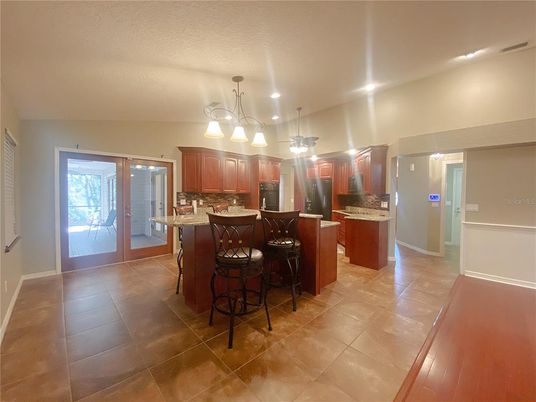 Interior, Kitchen, Pendant Lights, Recessed Lighting, Stainless Steel Appliances