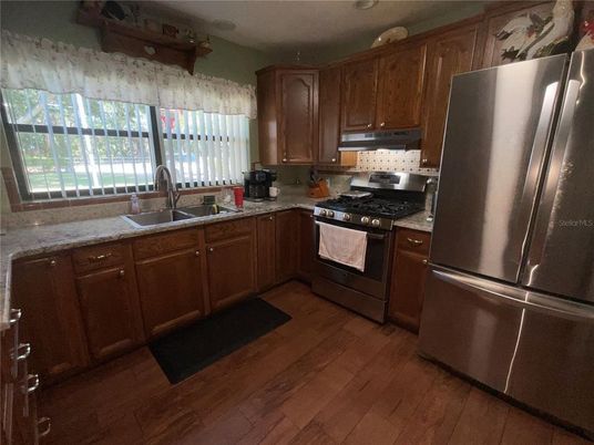 Interior, Kitchen, Wood Texture Flooring