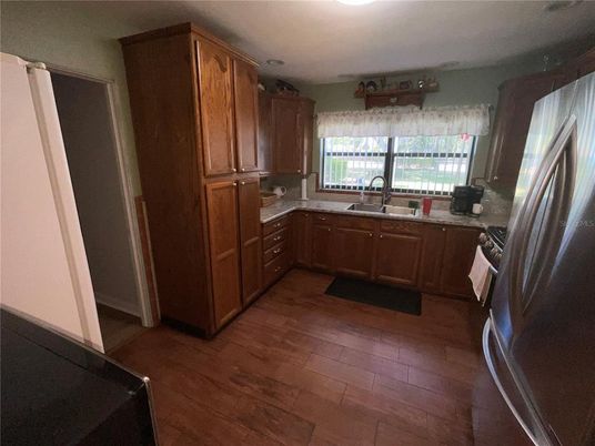 Interior, Kitchen, Wood Texture Flooring