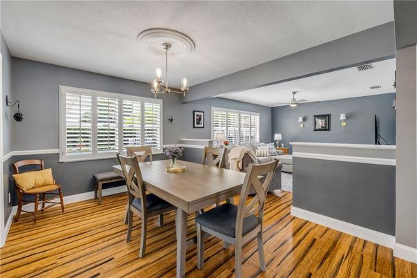 Dining room, Interior, Wood Texture Flooring