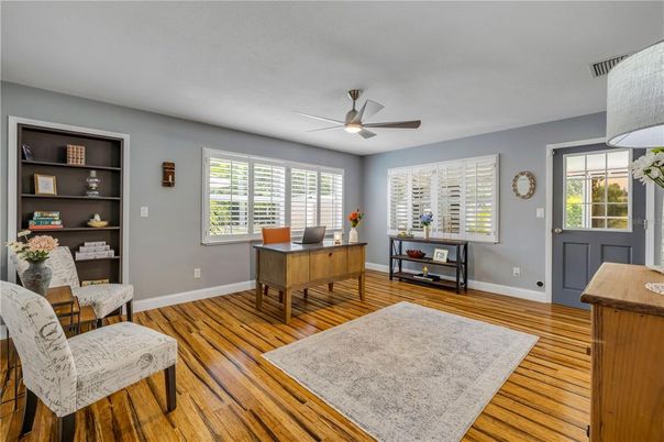 Home Office, Interior, Wood Texture Flooring