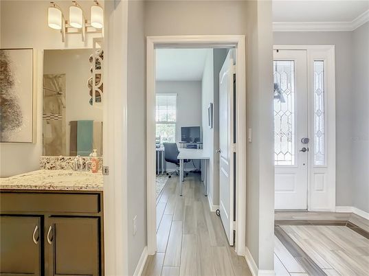 Home Office, Interior, Wood Texture Flooring