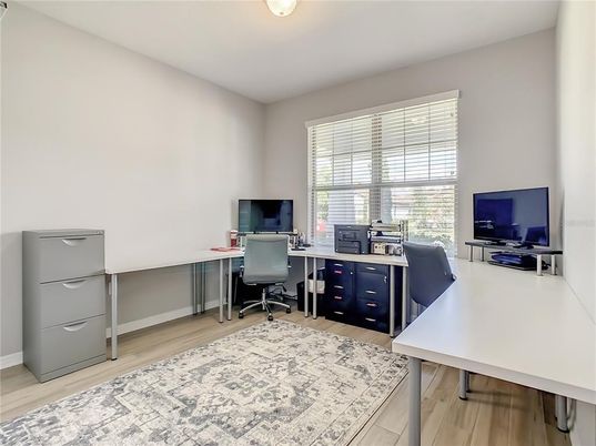 Home Office, Interior, Wood Texture Flooring