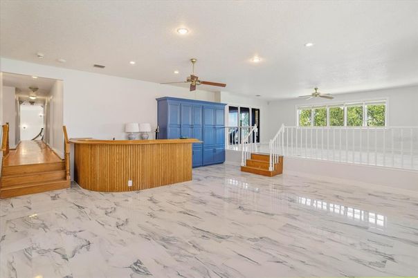 Interior, Marble, Recessed Lighting