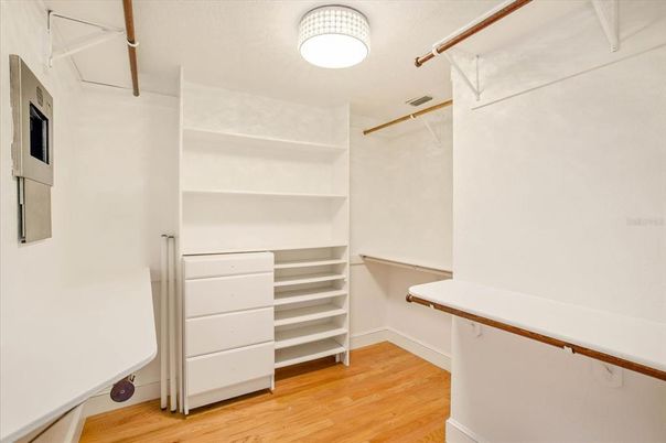Interior, Walk-in Closets, Wood Texture Flooring