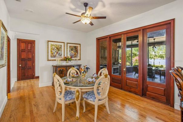 Dining room, Interior, Wood Texture Flooring