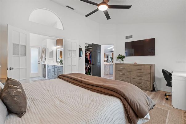 Bedroom, Interior, Wood Texture Flooring