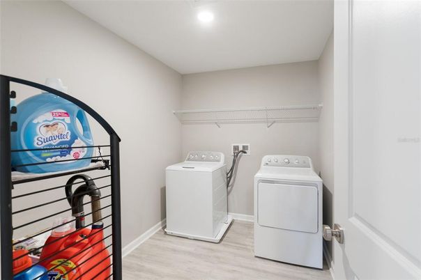 Interior, Recessed Lighting, Utility Closets, Washer, Wood Texture Flooring