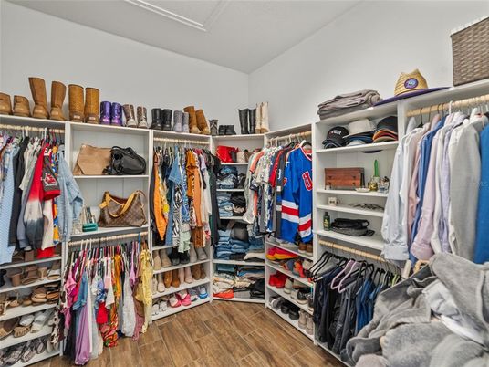 Interior, Walk-in Closets, Wood Texture Flooring