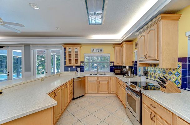 Interior, Kitchen, Recessed Lighting, Stainless Steel Appliances