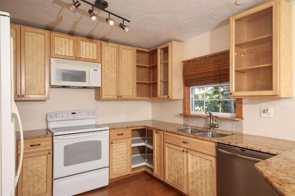 Interior, Kitchen, Wood Texture Flooring