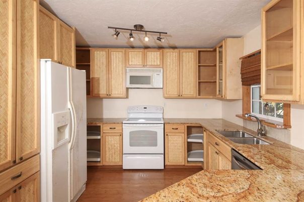 Interior, Kitchen, Wood Texture Flooring