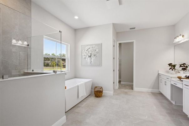 Bathroom, Free Standing Baths, Interior, Recessed Lighting