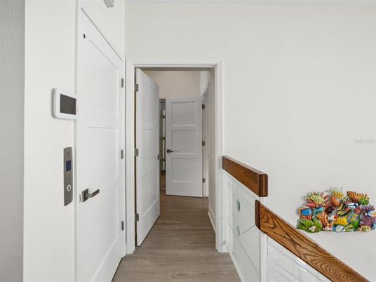 Elevator, Interior, Wood Texture Flooring