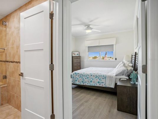 Bedroom, Interior, Wood Texture Flooring
