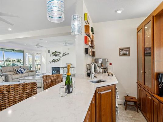 Interior, Kitchen, Living room, Recessed Lighting