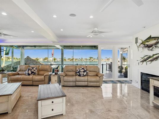 Fireplace, Interior, Living room, Recessed Lighting, Water