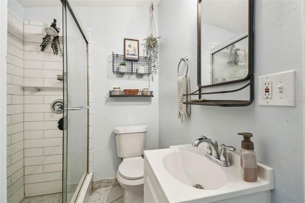Bathroom, Glass Shower, Interior, Marble