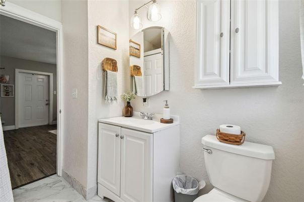Bathroom, Interior, Marble, Wood Texture Flooring