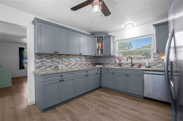 Interior, Kitchen, Wood Texture Flooring
