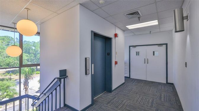 Elevator, Interior, Pendant Lights