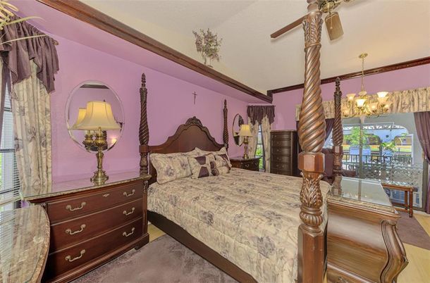 Bedroom, Chandelier, Interior