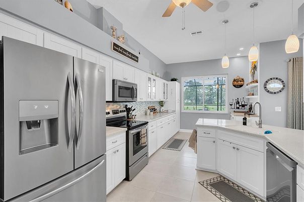 Interior, Kitchen, Pendant Lights, Recessed Lighting, Stainless Steel Appliances