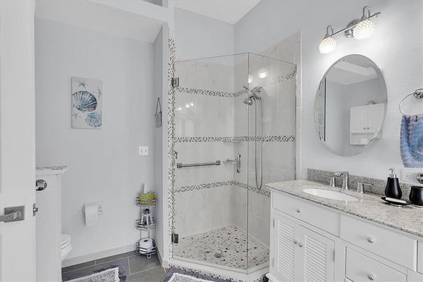 Bathroom, Glass Shower, Interior