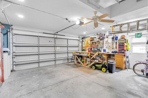 Garage, Interior, Recessed Lighting