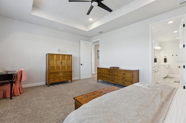 Bedroom, Interior, Recessed Lighting