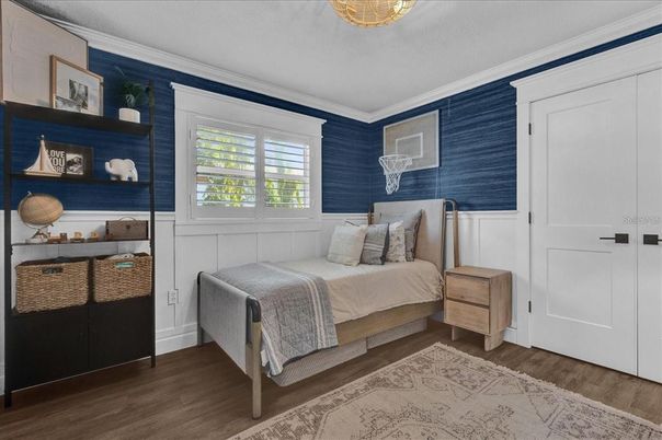 Bedroom, Interior, Wood Texture Flooring