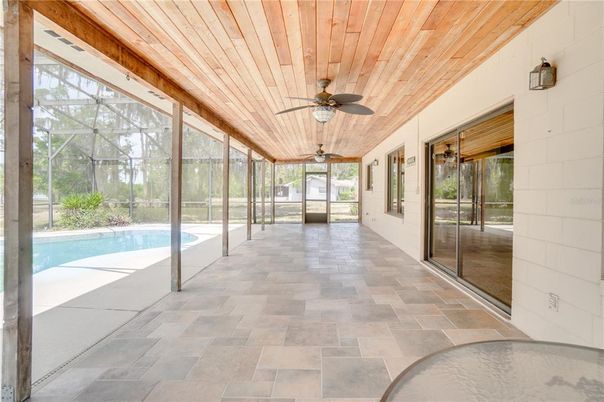 Interior, Pool, Sun Room, Wooden Ceilings