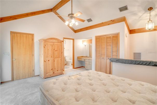 Bathroom, Interior, Pendant Lights, Wooden Beams