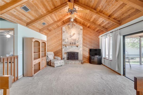 Fireplace, Interior, Wooden Beams, Wooden Ceilings, Wooden Walls