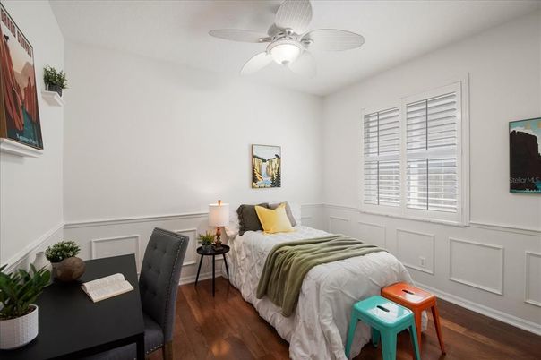 Bedroom, Home Office, Interior, Wood Texture Flooring