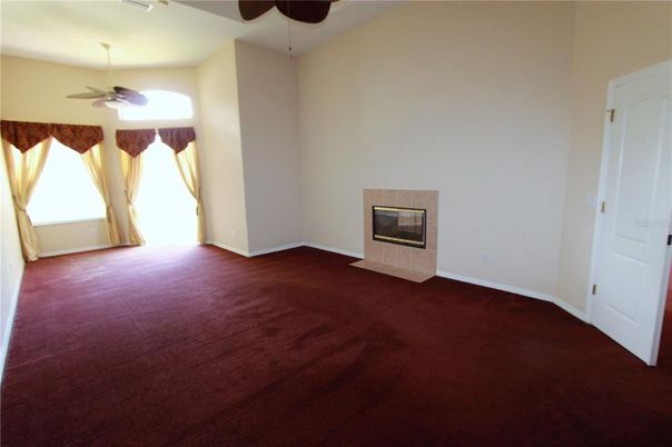 Empty room, Fireplace, Interior