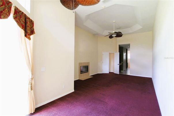 Empty room, Fireplace, Interior