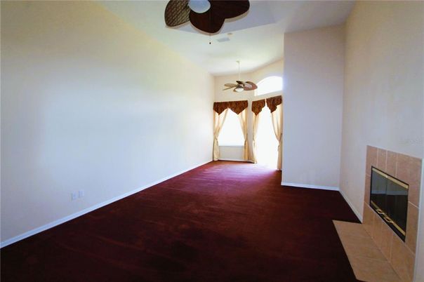 Empty room, Fireplace, Interior, Wood Texture Flooring