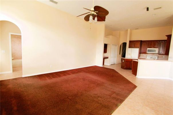 Empty room, Interior, Kitchen, Recessed Lighting