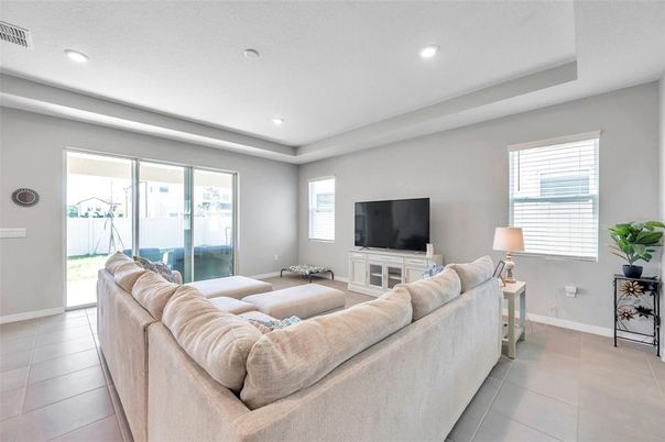 Interior, Living room, Recessed Lighting