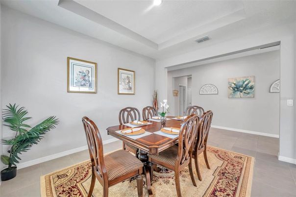 Dining room, Interior, Recessed Lighting