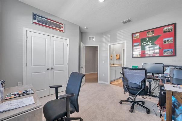 Home Office, Interior, Recessed Lighting