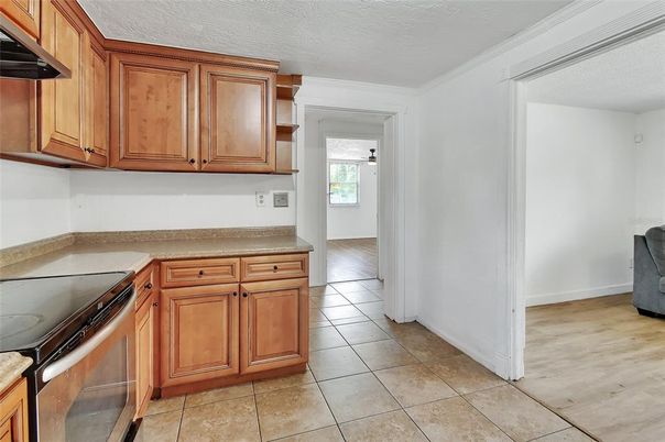 Interior, Kitchen, Wood Texture Flooring