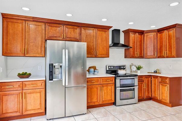 Interior, Kitchen, Recessed Lighting, Stainless Steel Appliances
