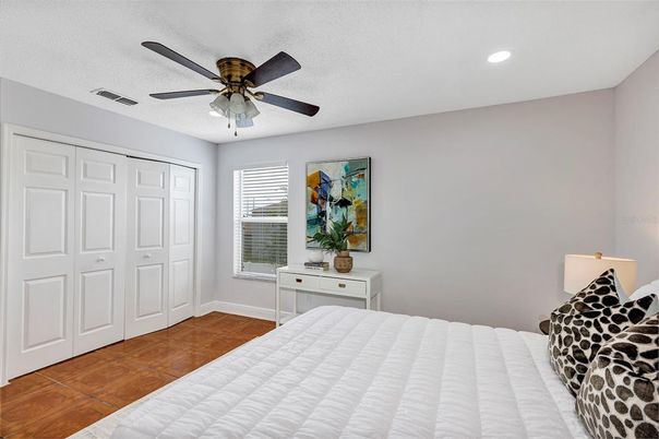 Bedroom, Interior, Recessed Lighting