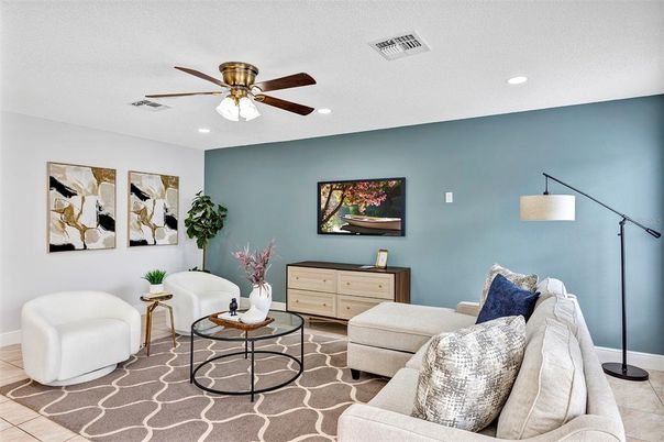 Interior, Living room, Recessed Lighting